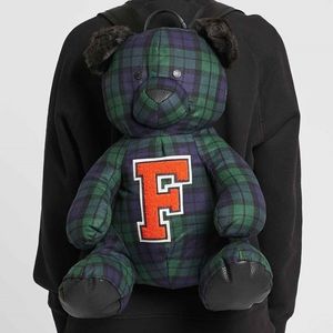 FENTY PUMA BY RIHANNA MASCOT BEAR PLAID BACKPACK